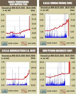 Scăderi pe linie pentru indici
